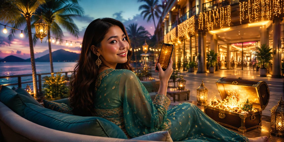 Suasana perayaan dan loteri Hari Raya di Langkawi bersama 55200